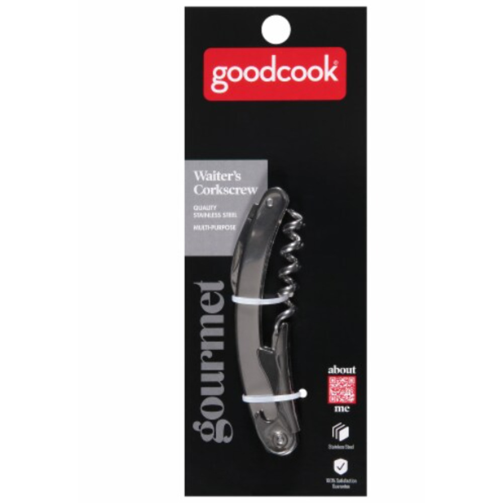 NEW! goodcook Waiter's Corkscrew, Stainless Steel, Multi-Purpose